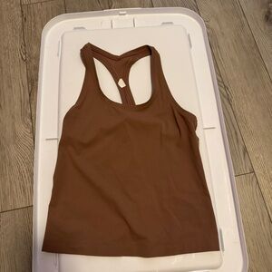 lululemon athletica Brown Cool Racerback (Nulu) Tank Top